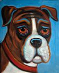 With Bette Davis eyes this boxer could get away with anything.
