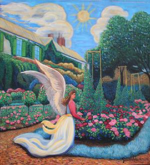 Angel in Monets garden